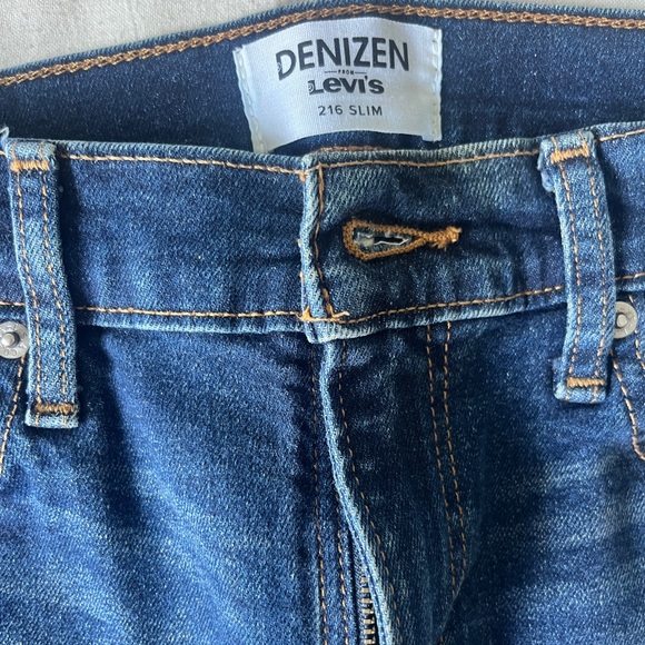 Men’s Denizen Levi 216 Slim Fit Jeans Like New Condition Dark Wash Size 28x30 - Picture 3 of 5